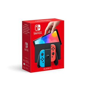 Nintendo Switch OLED model With Neon Red & Neon Blue