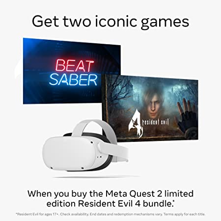 Meta Quest 2 Resident Evil 4 Bundle with Beat Saber 128 GB